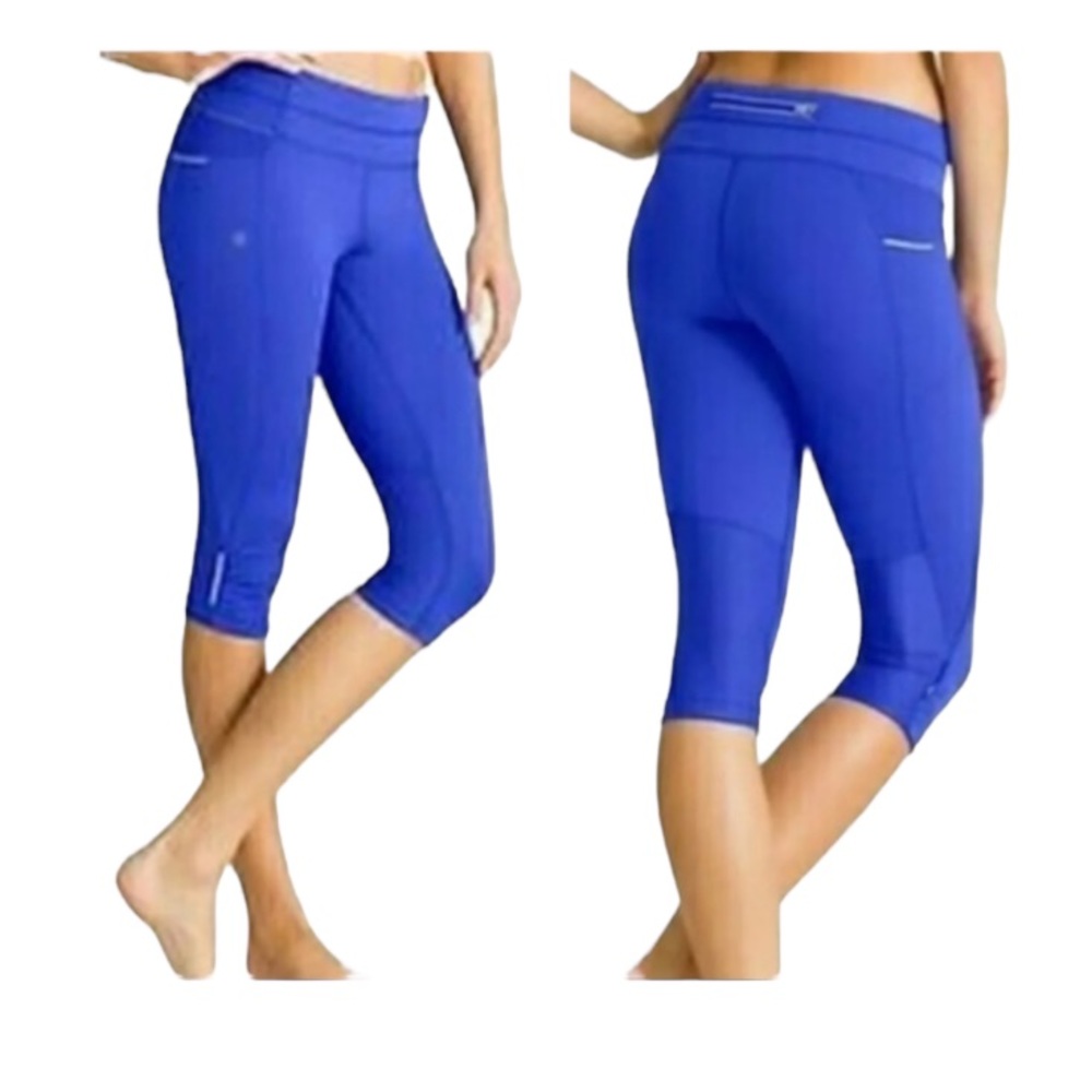 Athleta🦎Donny Be Free Knicker Blue Capri Leggings🌵